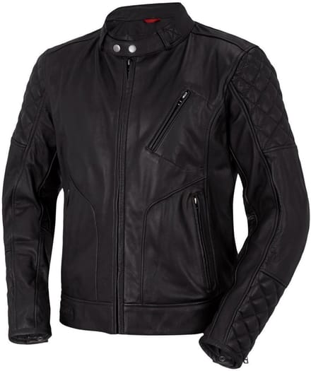 Bogotto Chicago Retro Zwart Leren Motorjas - Jas