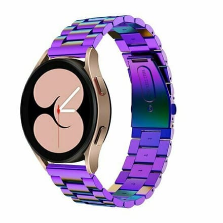 By Qubix - Stalen schakelband - Multicolor - geschikt voor Huawei Watch 5 - 42mm