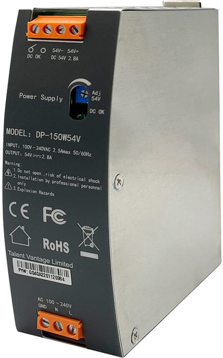 EDIMAX DP-150W54V DIN-rail netvoeding 54 V/DC 2.8 A 150 W Inhoud 1 stuk(s)