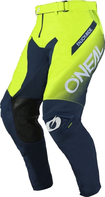 O'NEAL Mayhem Hexx Blauw Neon Geel Motorcross Broek - Broek