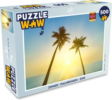 Puzzel Zomer - Palmbomen - Zon - Legpuzzel - Puzzel 500 stukjes