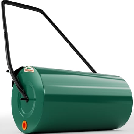 Gardebruk Tuinwals - 50L Volume 60 cm Staaltrommel Vuilvanger - Groen