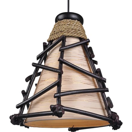Woru Decoratieve hanglamp Romy met hout