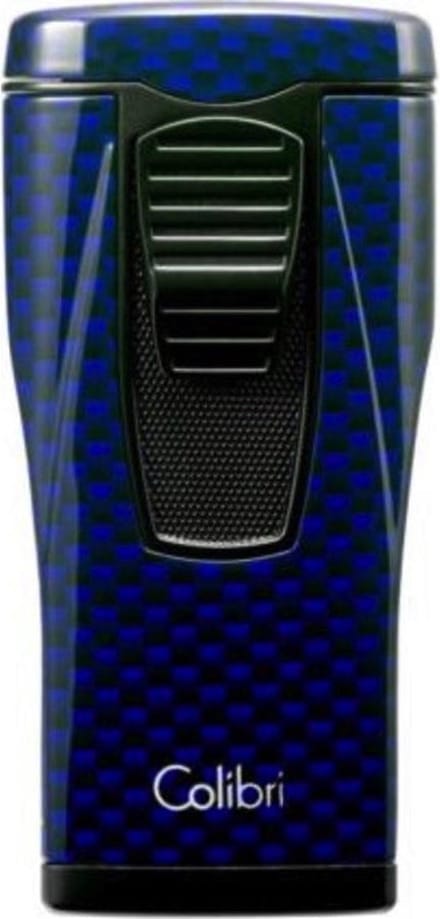 Aansteker Colibri Monaco carbon blauw
