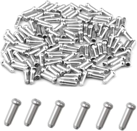 Solidchoice - 100 Stuks Aluminium Kabel Einddoppen voor Fietskabels
