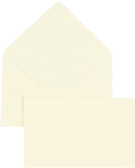 GPV envelop, 90x140 mm, geel, ongegomd, 80 g/m2, 1.000 st