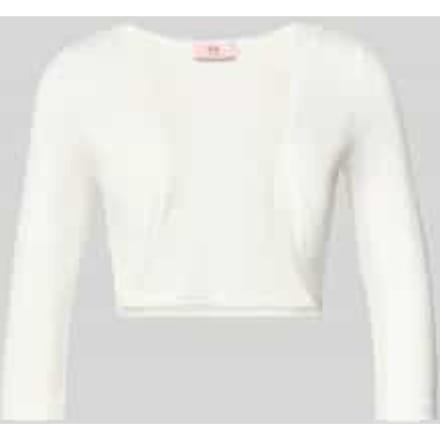 Bolero van viscosemix met 3/4-mouw