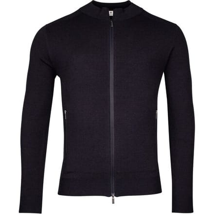 Thomas Maine Vest Cardigan Full Zip Half Milano Knit Navy / male