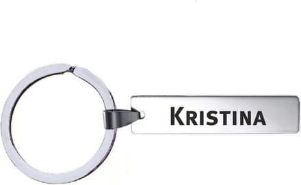 Sleutelhanger Met Naam - Kristina - RVS