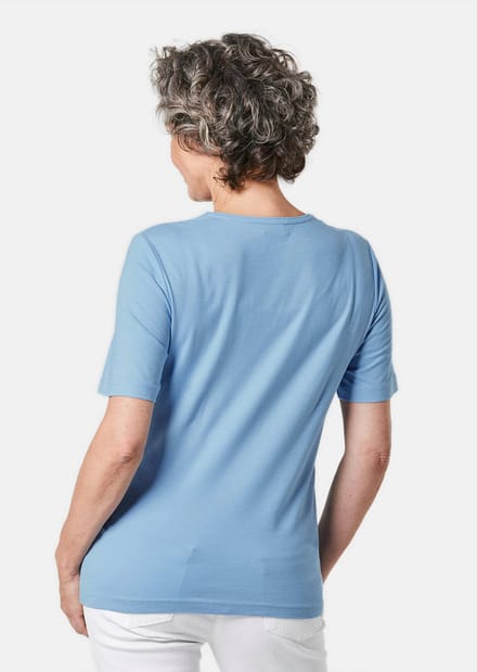 Basic shirt van puur katoen - lichtblauw - Gr. 23 van Goldner Fashion