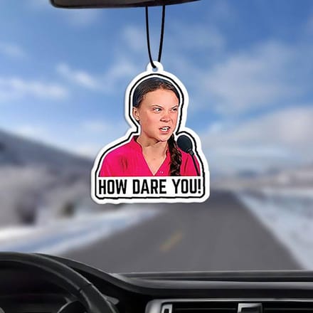 K&R Ventures Auto-luchtverfrisser - Greta How Dare You