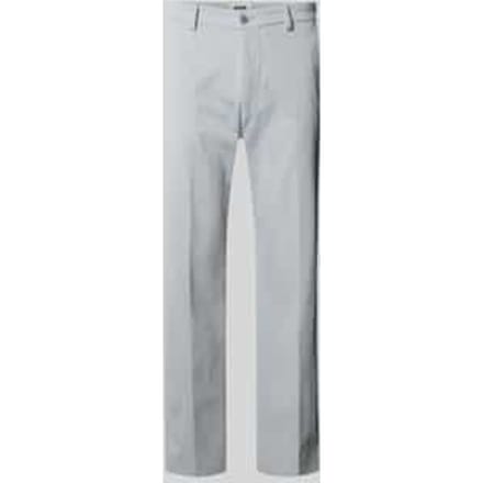 straight fit stoffen broek met persplooien model 'Ajend'