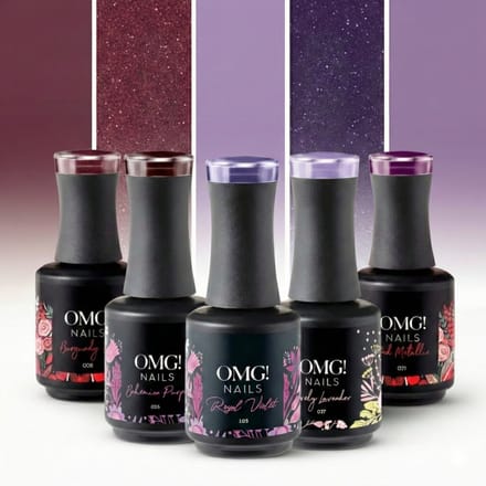 Limea Gellak Set Paars 5x 15ml - Gellak - Nagellak set - Lila - Gel lak