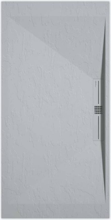 Sanifun douchebak Stone Side Gray 7035 Slate 900 x 800 P
