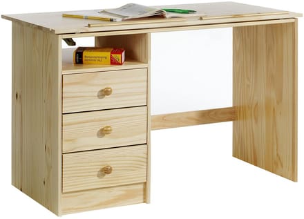 Kinderbureau KEVIN, in hoogte verstelbaar, naturel