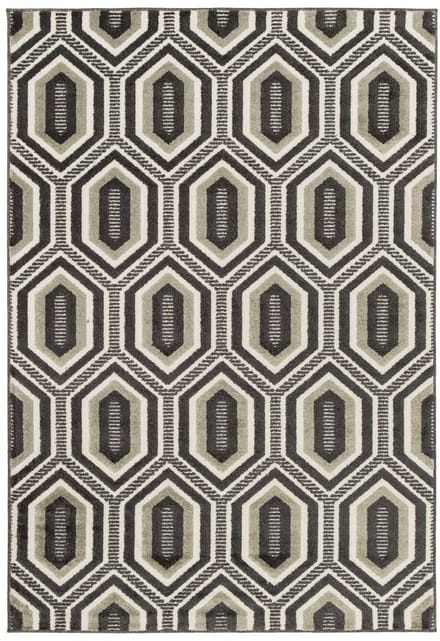 Modern vloerkleed - Forme Cristal antraciet 200x290