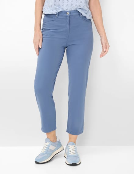 Raphaela by Brax Dames Jeans  Style CAREN 6/8 CORNFLOWER, blauw, maat 36