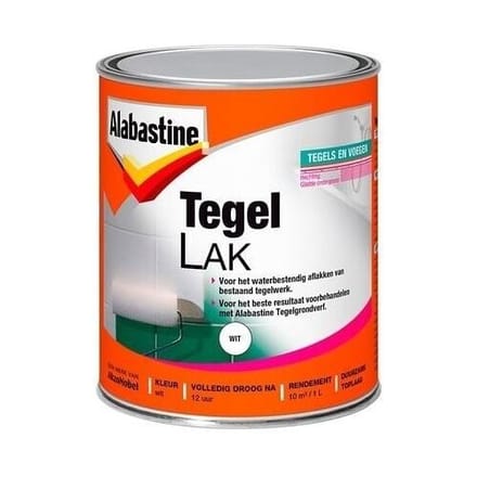 Alabastine Tegellak 1 Komponent - Wit - 1 liter