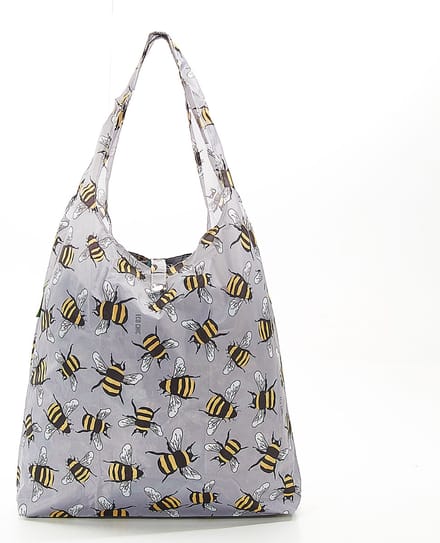 Eco Chic - Foldaway Shopper - A30GY - Grey - Bees*