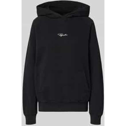 Hoodie met labelstitching