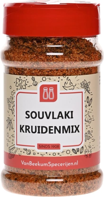 Van Beekum Specerijen - Souvlaki Kruidenmix - Strooibus 180 Gram