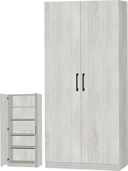 Belfurn - Linnenkast 2 deuren 60cm EDEN white oak