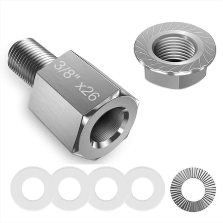 1 SET fietsas adapter - 3/8 - universele koppelingsadapter - voor fiets aanhanger & jardiniere