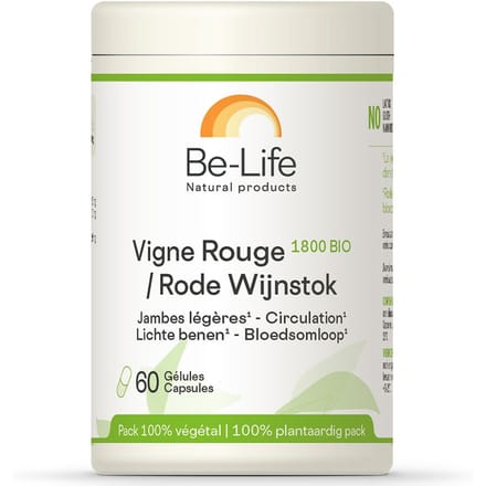 Be-Life Rode wijnstok 1800 bio 60 Softgels