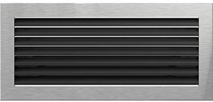 Ventilatierooster voor Haard - 17cm x 37cm Gesloten Model