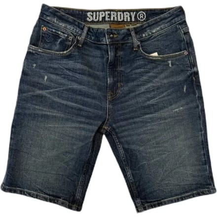 Superdry - Vintage Straight Shorts - Heren - Jeans shorts