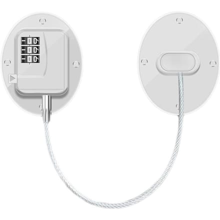 Serrure de Réfrigérateur Design à Combinaison Métal Solide ABS Multifonction Serrure de Congélateur pour Armoire Fenêtre FQ1