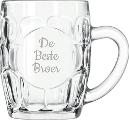 Gegraveerde Bierpul 55cl De Beste Broer