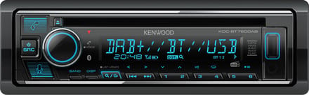 Kenwood KDC-BT760DAB Autoradio enkel DIN DAB+ tuner, Bluetooth handsfree, Aansluiting voor stuurbediening