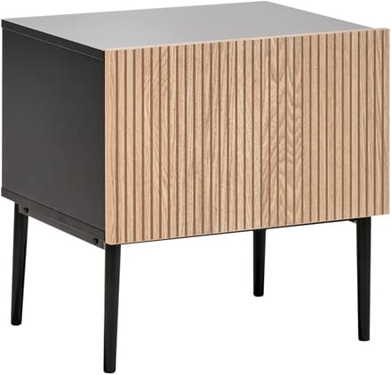 BLYTHE - Nachtkastje - Zwart/Bruin - MDF