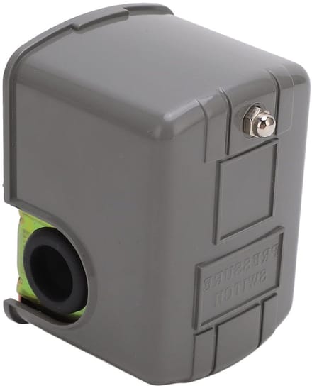 Waterpompregelschakelaar - Drukschakelaar Pomp - Automatische Pompsturing - Instelbare Druk - ZG1/4in - Grijs