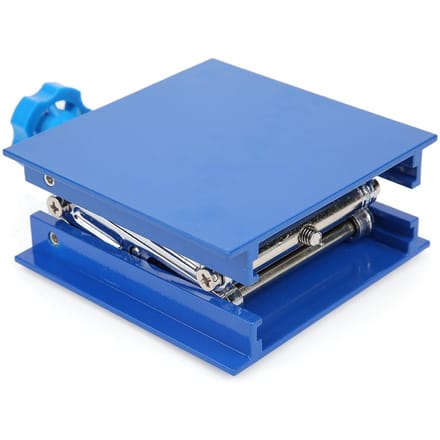 100 X 100mm Blauw Geëlektroplateerd Aluminium Laboratorium Hefplatform Stand Rek Schaarheffer Lifter gray