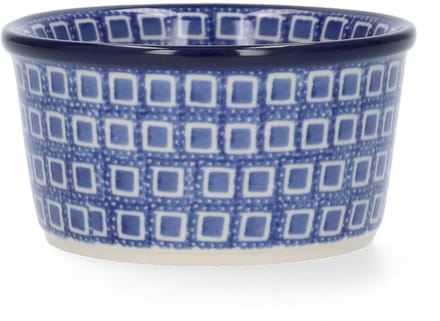 Bunzlau Castle Ramekin Kom - Blue Diamond