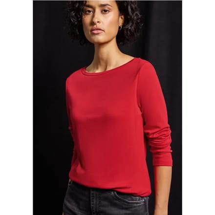 Basic shirt met lange mouwen