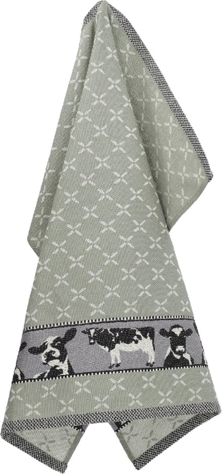 Bunzlau Castle Tea Towel Sheep - Dark green