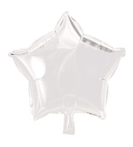 Folieballon ster wit 46 cm