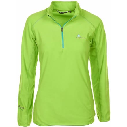 Microfleece sweatshirt met halve rits voor meisjes Peak Mountain Fafine