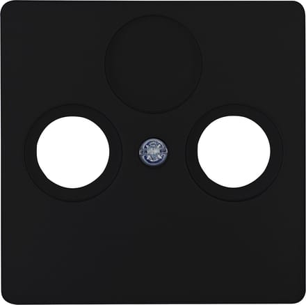 KOPP - Afdekplaat/Centraalplaat - Paris HK05 - Televisie/Radio - Coax - Mat Zwart
