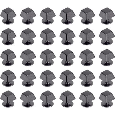 30 Ensembles Rivets Trapézoïdaux 8mm Alliage de Zinc Rivets Décoratifs avec Vis en Fer 6mm pour Sacs à Main Chaussures grise