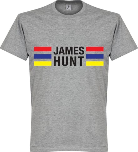 James Hunt Stripes T-Shirt - Grijs - XL