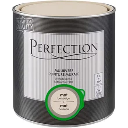 Perfection Ultradekkend Muurverf - Mat - Berkbeige - 2,5l