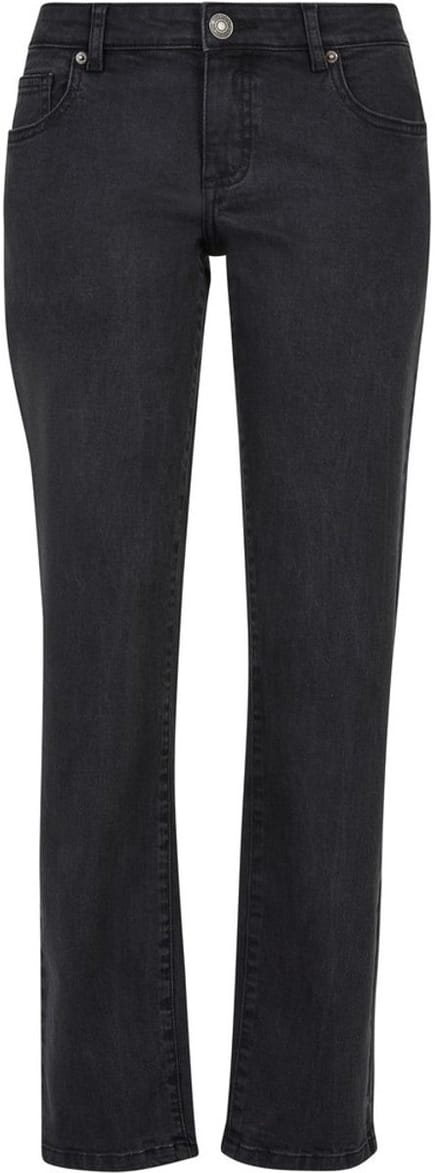 Urban Classics Damesjeans: damesbroek met lage taille en rechte pasvorm