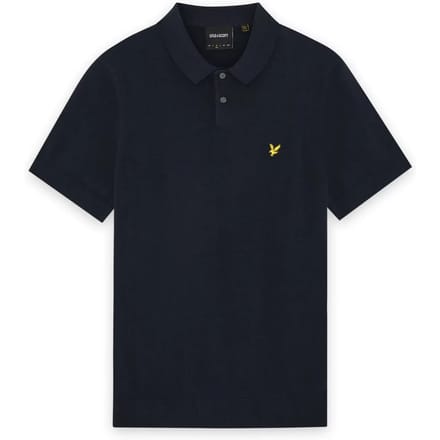Polo Shirt Korte Mouw Lyle &amp; Scott Katoenen gebreide polo met korte mouwen