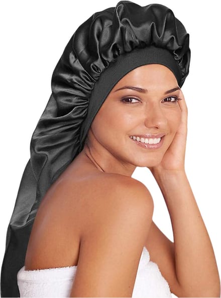 Satijnen Slaapmuts - Bonnet Satijn voor Lang Haar & Krullen - Satijnen Bonnet Dames - Zijde Extra Lang