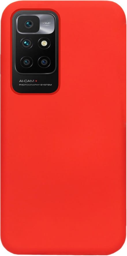 ADEL Siliconen Back Cover Softcase Hoesje Geschikt voor Xiaomi Redmi 10 - Rood
