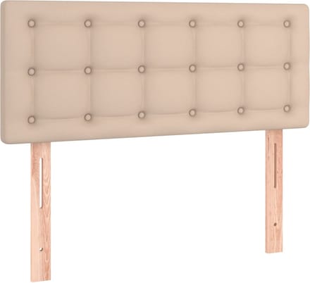 vidaXL - Hoofdbord - 90x5x78/88 - cm - kunstleer - cappuccinokleurig